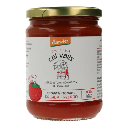 Tomates entières pelées biologiques, Cal Valls, 400 g