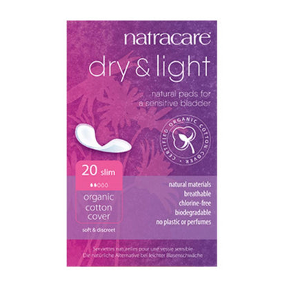 Natracare Dry-Light Inkontinenzkompressen, 20 Stück