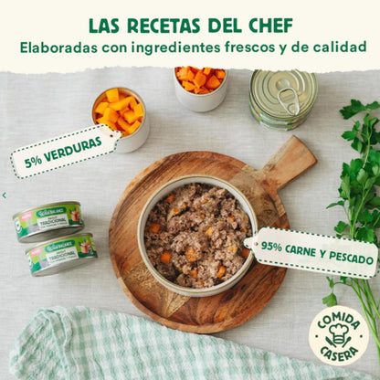 Blikje Ragout van rundvlees en kip voor katten Wild Balance 80 g