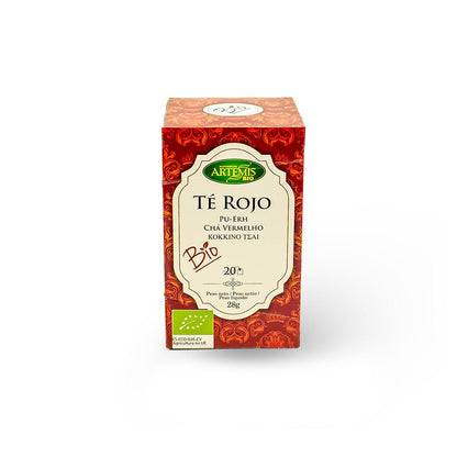 Red Puerh Tea Eco Tea Bags 20 Artemisbio Filters