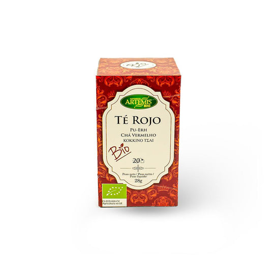 Red Puerh Tea Eco Tea Bags 20 Artemisbio Filters