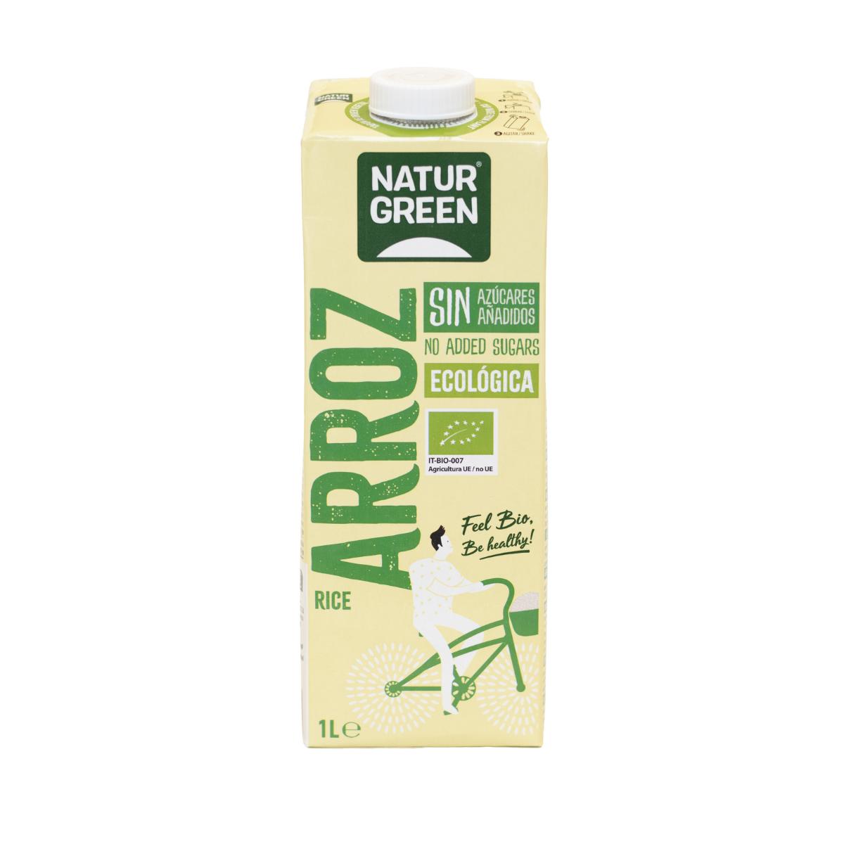 Pack 6 x Boisson au riz sans sucres ajoutés NaturGreen 1 L