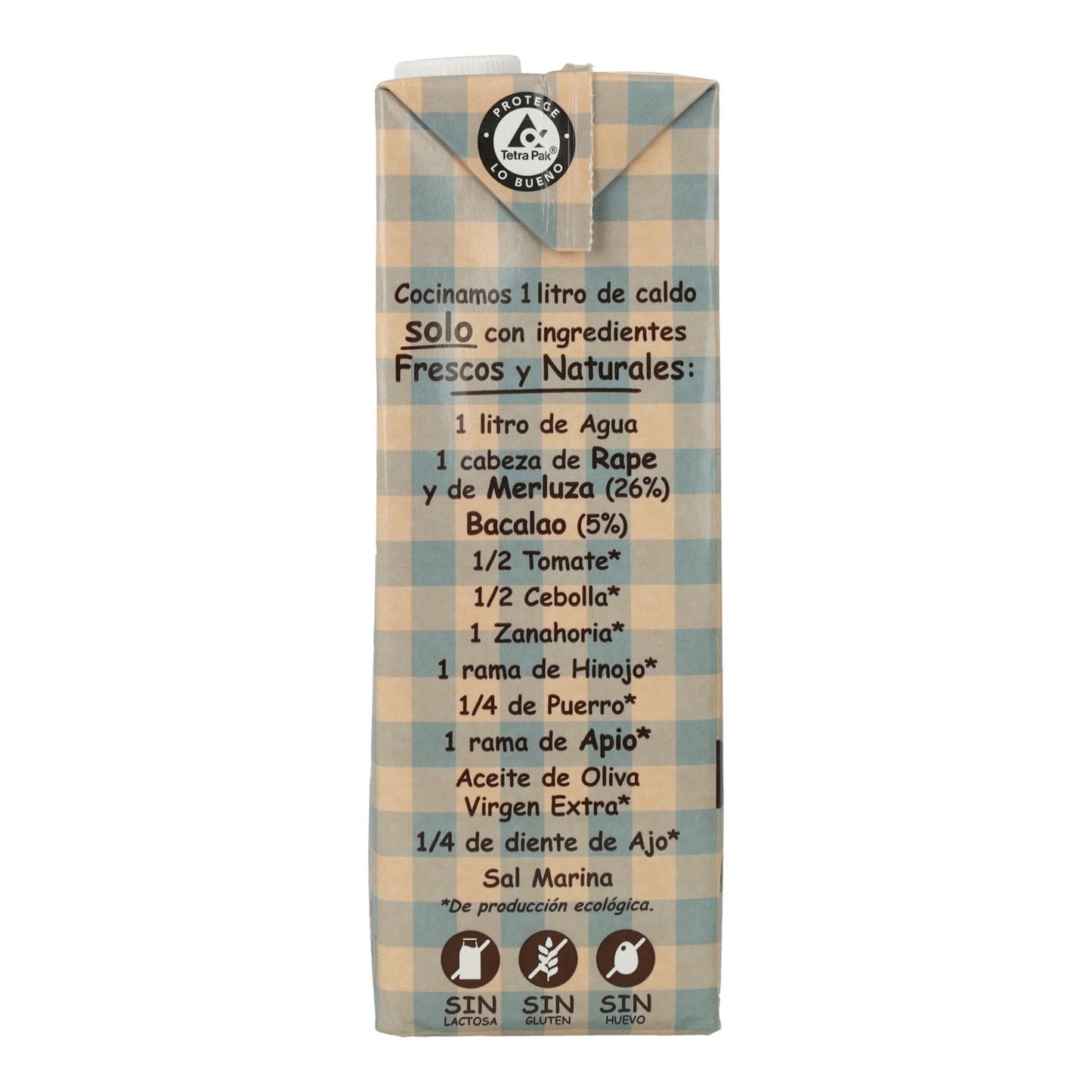 Caldo natural de pescado con verduras ECO Aneto 1L