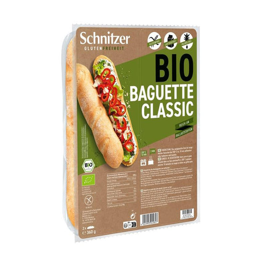 Baguette classique biologique sans gluten Schnitzer 360 g