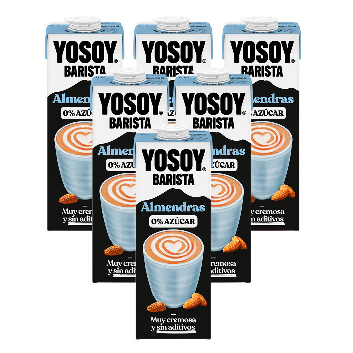 Confezione da 6 bevande alle mandorle Barista Yosoy 1L
