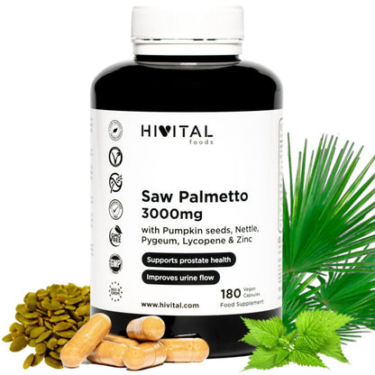 Saw palmetto 3000 mg 180 capsule vegane Hivital