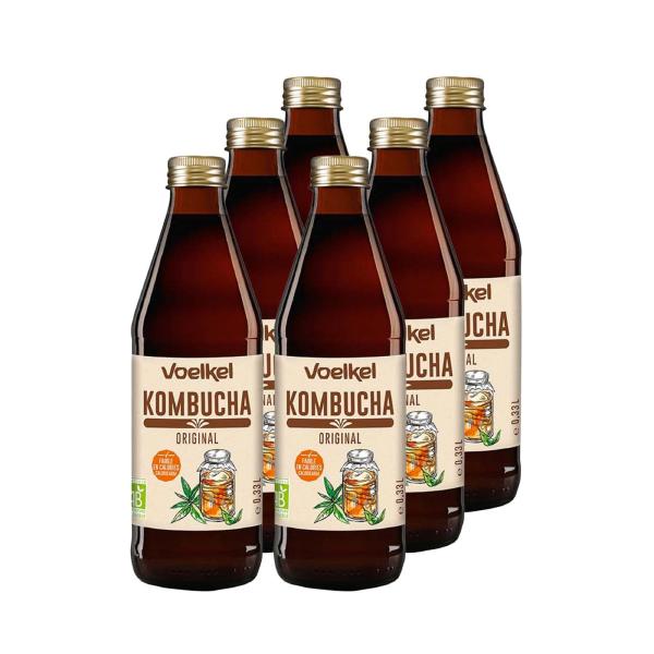 Zestaw 6 sztuk Kombucha Original BIO Voelkel 750 ml