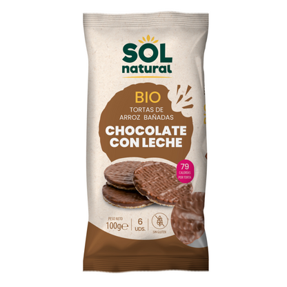 Reispuffer mit Bio-Milchschokolade überzogen Sol Natural 100 g