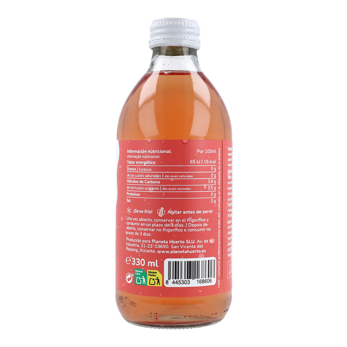 Packung 6x Kombucha ECO Rote Früchte Planet Orchard 330 ml