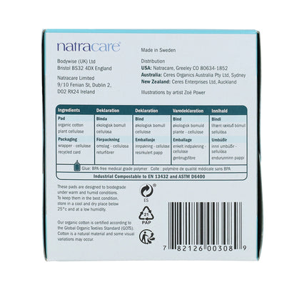 Compresa súper con alas bio Natracare 12 Uds