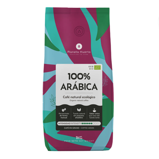 Eco 100% Arabica Coffee beans Planeta Huerto 1 Kg
