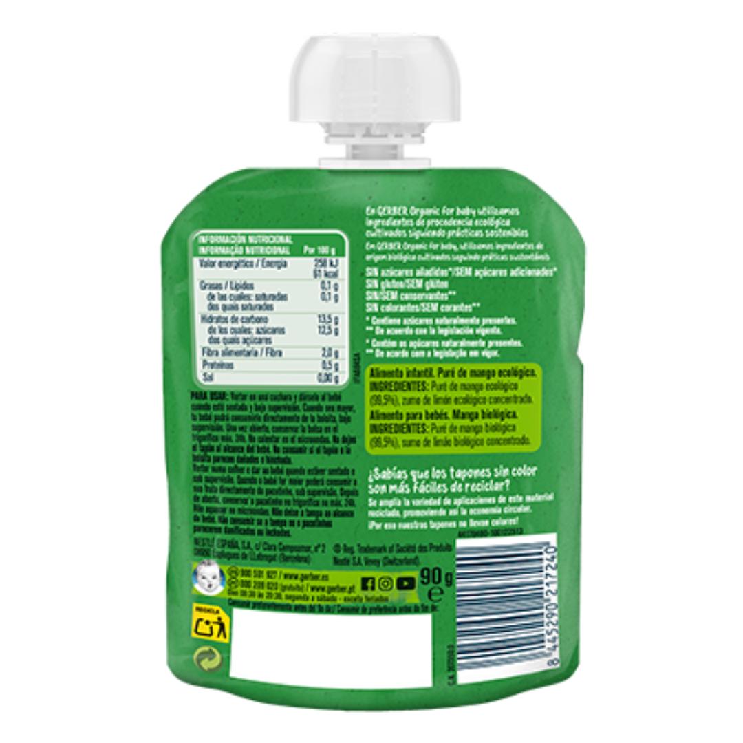 Beutel mit Bio-Fruchtpüree für Babys mit Mangogeschmack Gerber 90 g GERBER Organic Mango