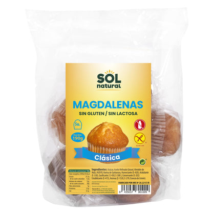 Glutenfreie Madeleines Sol Natural 190 g