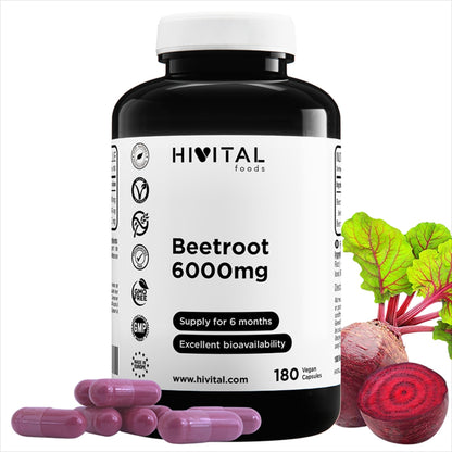 Rödbeta 6000 mg Hivital 180 veganska kapslar