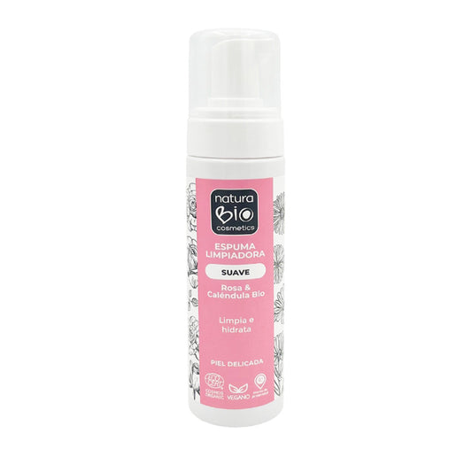 Zachte reinigingsschuim Naturabio, NATURABIO, 200 ml