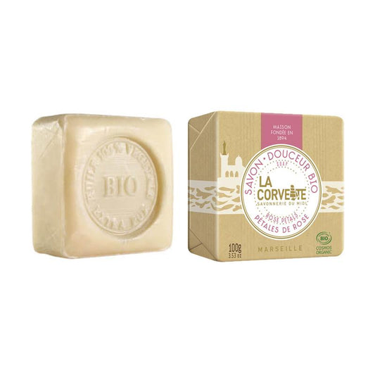 La Corvette rose petal natural soap bar 100 g