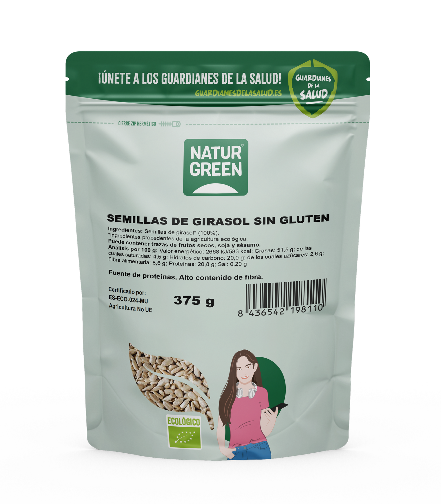 Nasiona słonecznika Bio Naturgreen 225 g