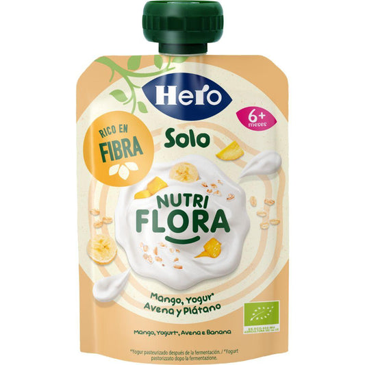 Saszetka Nutri Flora z mango, jogurtem, płatkami owsianymi i bananem 100 g Hero Solo