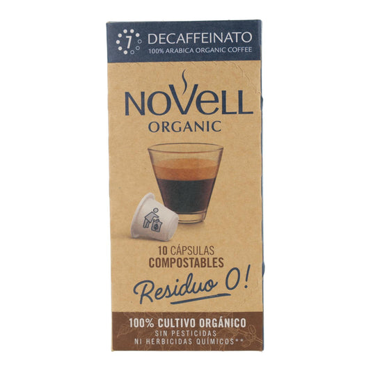Capsules compostables de café décaféiné pour Nespresso Novell, 10 unités