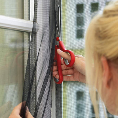 Myggnät för dörrar, svart, 2 st, 2 x 0,65 x 220 cm, Tesa