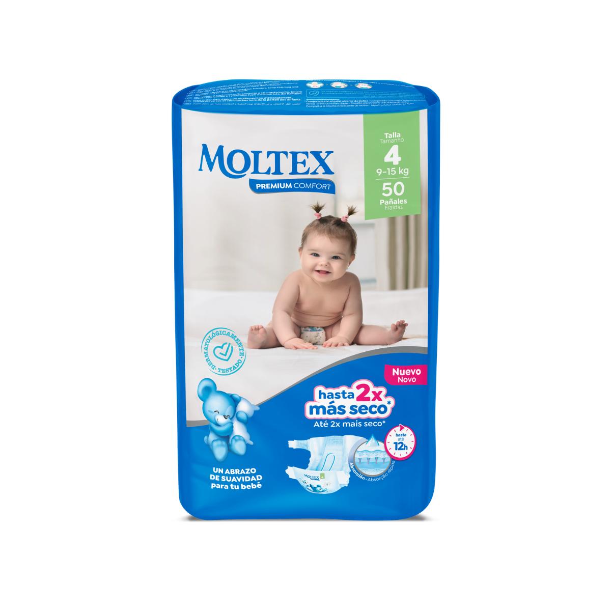 Moltex Premium Comfort luiers T4 (9-15 kg) 50 stuks