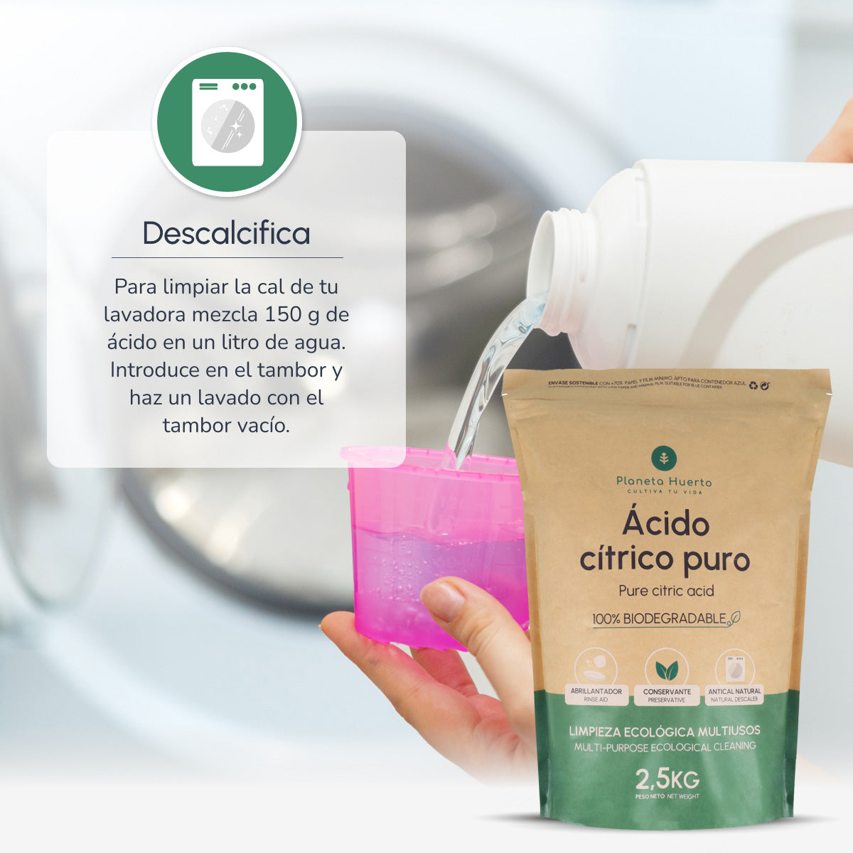 Acido citrico Planeta Huerto 2,5 Kg