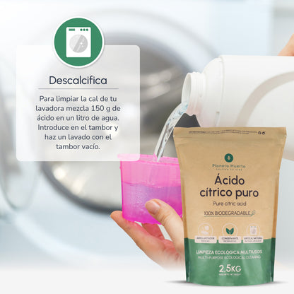 Confezione 3xAcido citrico Planeta Huerto 1 Kg