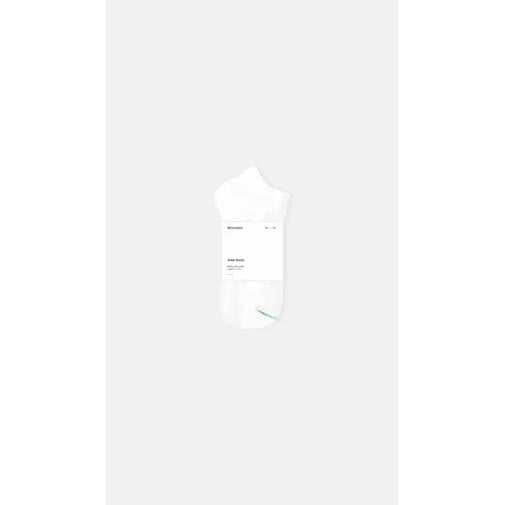 Weiße Socken aus Bio-Baumwolle, knöchellang, Minimalism 41-46