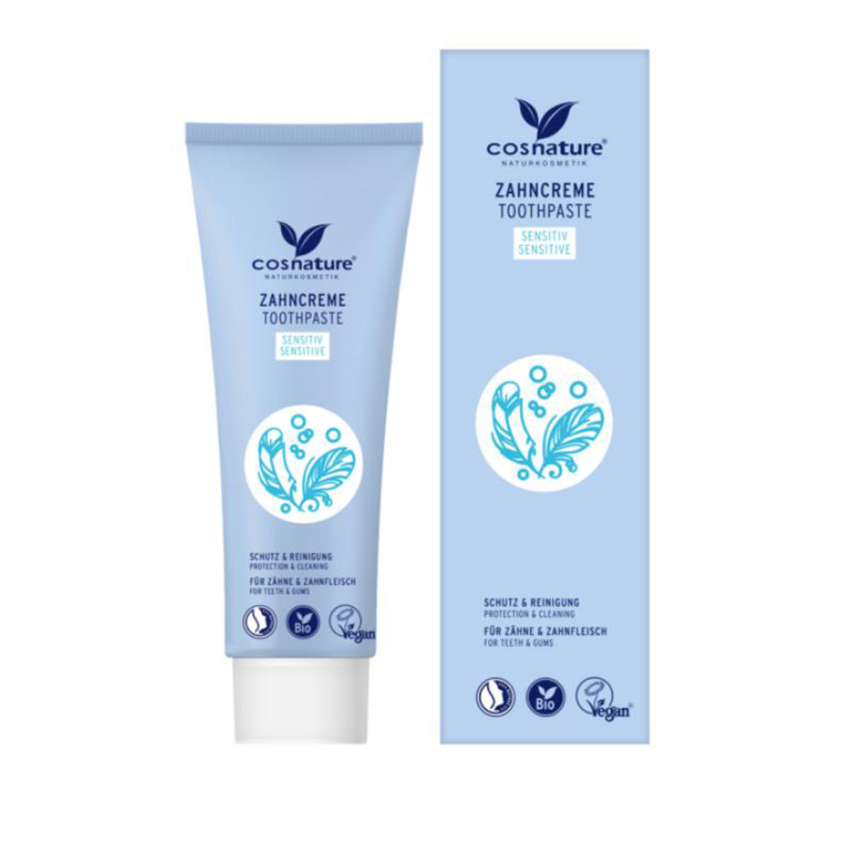 Sentiive fluoride toothpaste, Cosnature, 75 ml