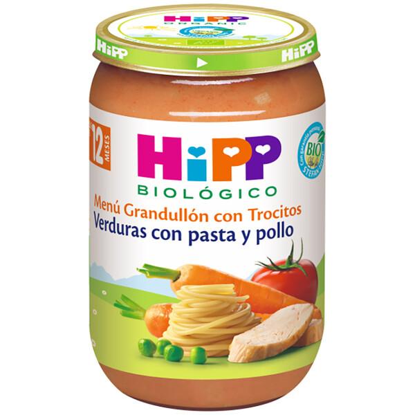 Pack x 3 Tarrito de verduras con pasta y pollo bio +12 meses HiPP 220 g