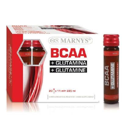 BCAA & Glutamin Marnys, 20 Fläschchen à 11 ml