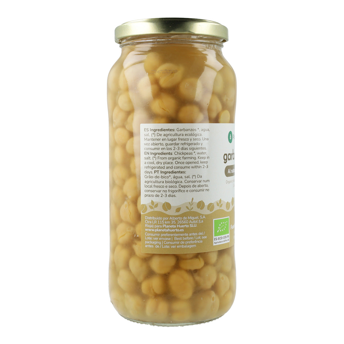 Gekochte Kichererbsen ECO Planeta Huerto 400 g