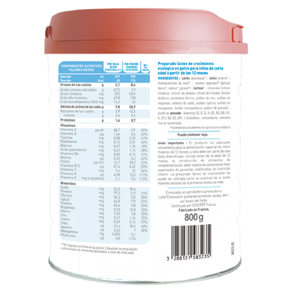 2er-Pack Bio-Milch Primea 3 (12 Monate bis 3 Jahre), 800 g Babybio