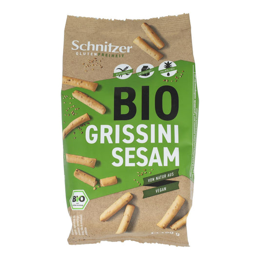 Bâtonnets grissini au sésame sans gluten Schnitzer 100 g