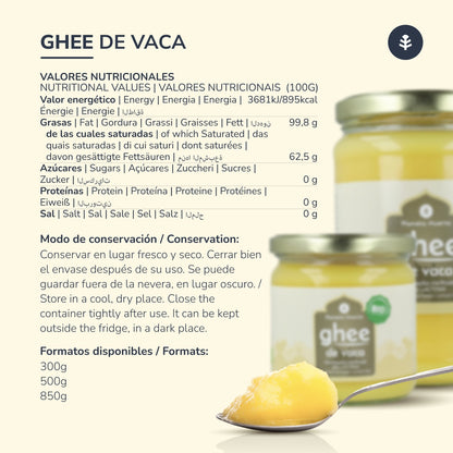 Pakje 6xGhee geklaarde boter ECO Planeta Huerto 500 gr