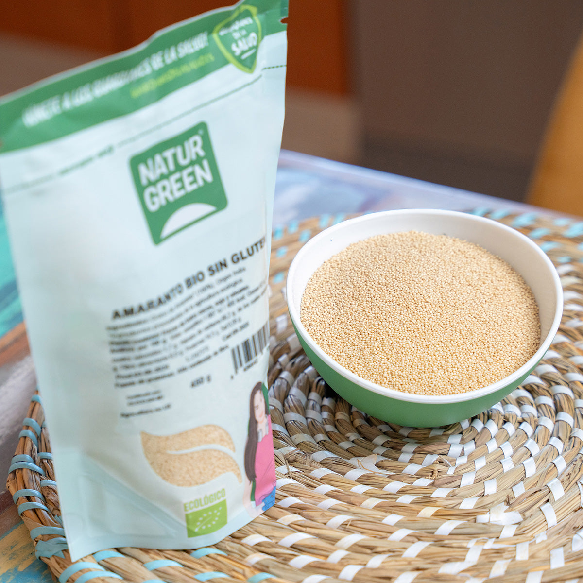 Glutenvrije biologische amarant NaturGreen 450 g