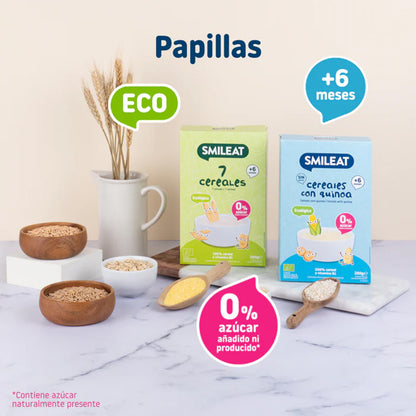 PROMOCJA 3x Bezglutenowa kaszka zbożowa z komosą ryżową Eco Smileat, 200 g