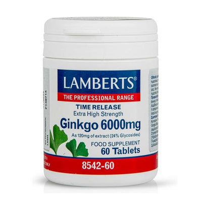 Ginkgo Biloba 6.000 mg, Lamberts 180 Tabletten