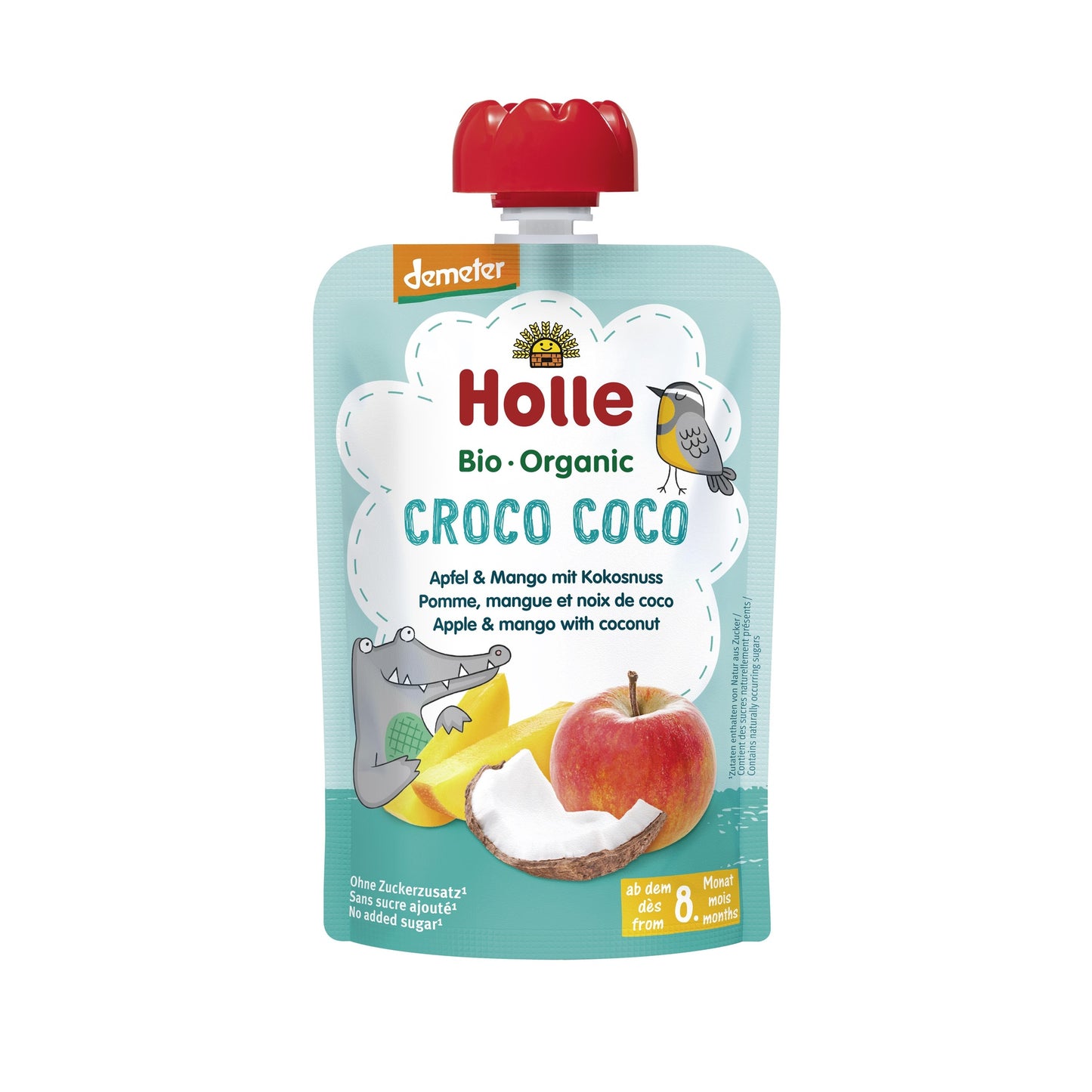 CROCO COCO - Apple, Mango, Coconut (from 8 months) Eco/Dem Holle 100g