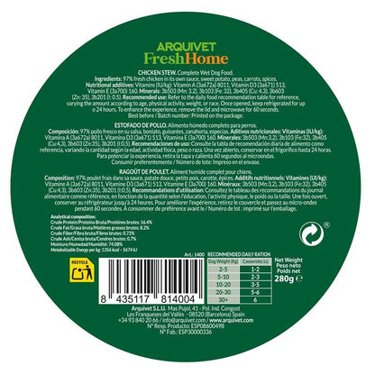 Arquivet Fresh Home Chicken Stew Wet chicken food for dogs 280 g