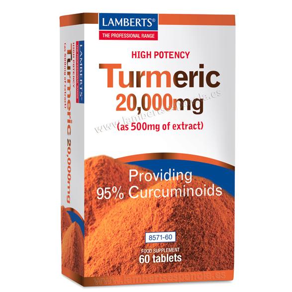 Kurkuma 20.000 mg Lamberts 120 tabletten