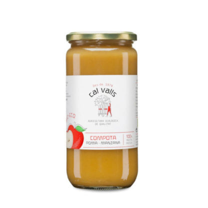 Opakowanie 6x Kompot jabłkowy Eco Cal Valls 700 g
