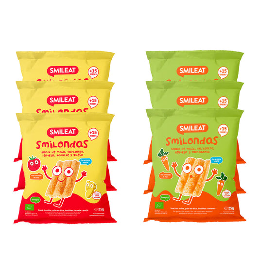 6-pack Smilondas Snack Eco, Smileat, 25 g