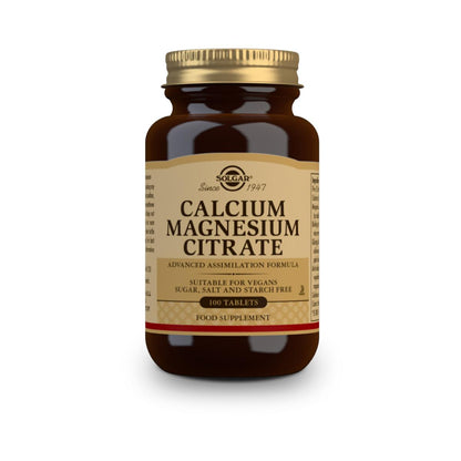 Kalcium-magnesiumcitrat Solgar 100 tabletter