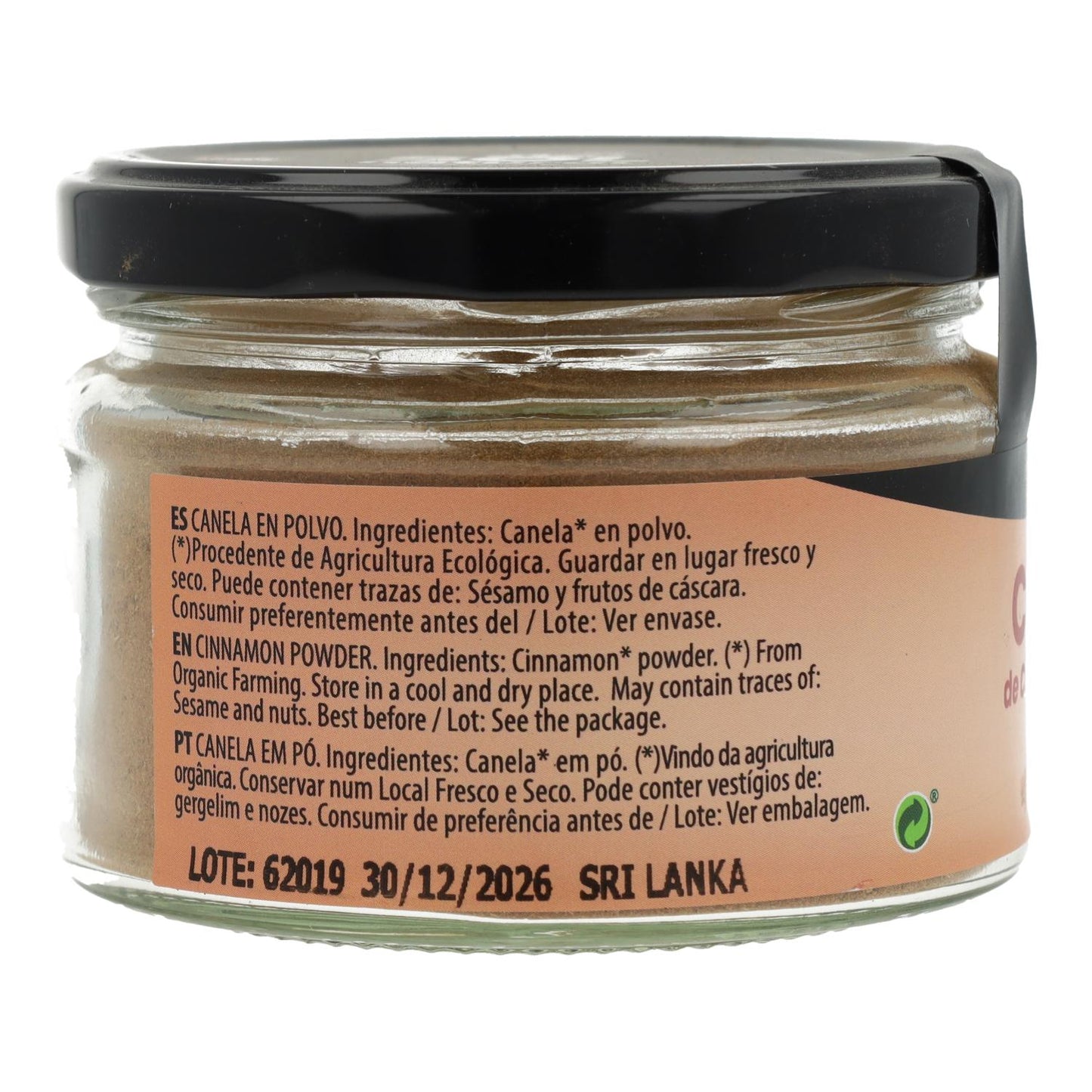 Cannelle de Ceylan en poudre bio Sol Natural 100 g