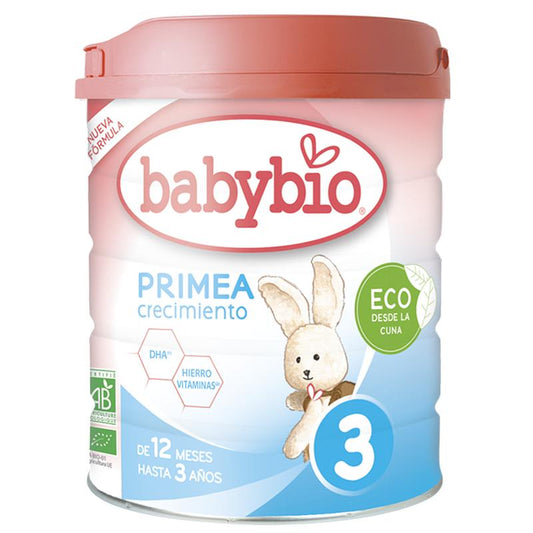 Latte artificiale biologico Primea 3 (bambini dai 12 mesi ai 3 anni) Babybio 800 g