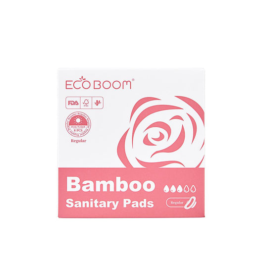 Ecoboom Regular Biodegradable Bamboo Fibre Sanitary Tissues 8 pcs