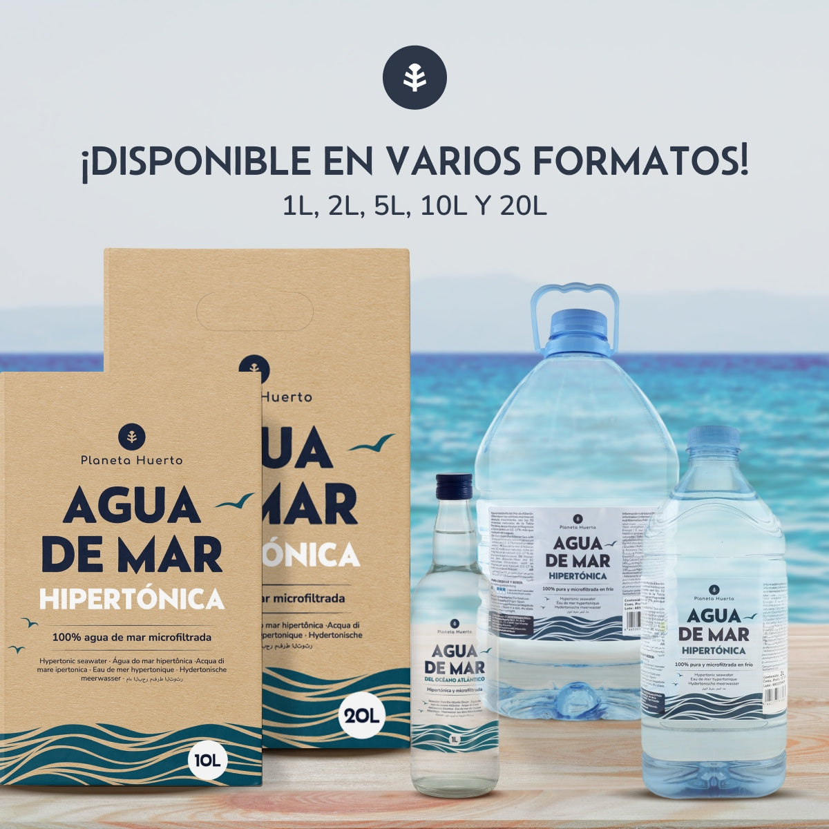 Hypertonisch zeewater Planeta Huerto 2 L