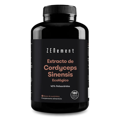 Cordyceps Sinensis ECO Extract 40% Polysaccharides Zenement, 180 tablets Organic Cordyceps Sinensis