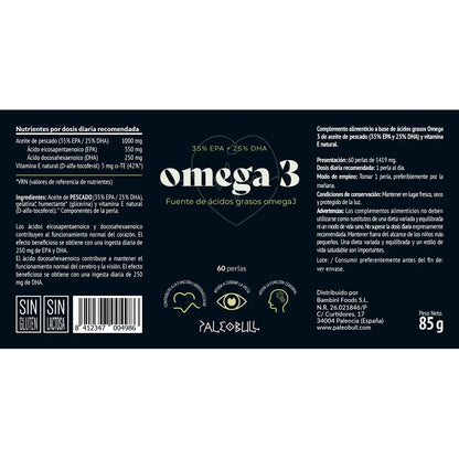 60 Omega-3-Perlen Paleobull 85 g